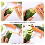 Tagliapatate per verdure con affettatrice a spirale per carote, Carrot Spiral Slicer (Green), Carrot Spiral Slicer (Blue)