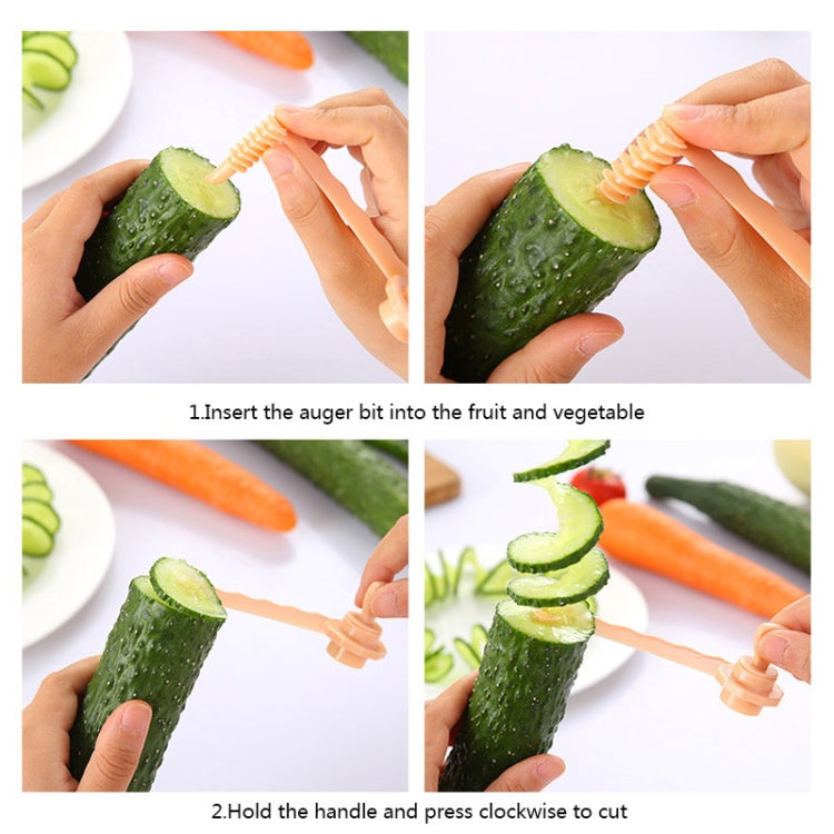 Tagliapatate per verdure con affettatrice a spirale per carote, Carrot Spiral Slicer (Green), Carrot Spiral Slicer (Blue)