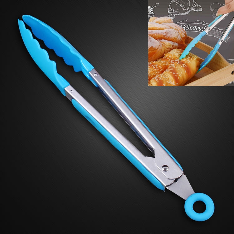 Clip per alimenti in silicone con manico in acciaio inox 28 cm