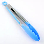 Clip per alimenti in silicone con manico in acciaio inox 28 cm