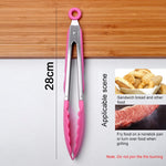 Clip per alimenti in silicone con manico in acciaio inox 28 cm