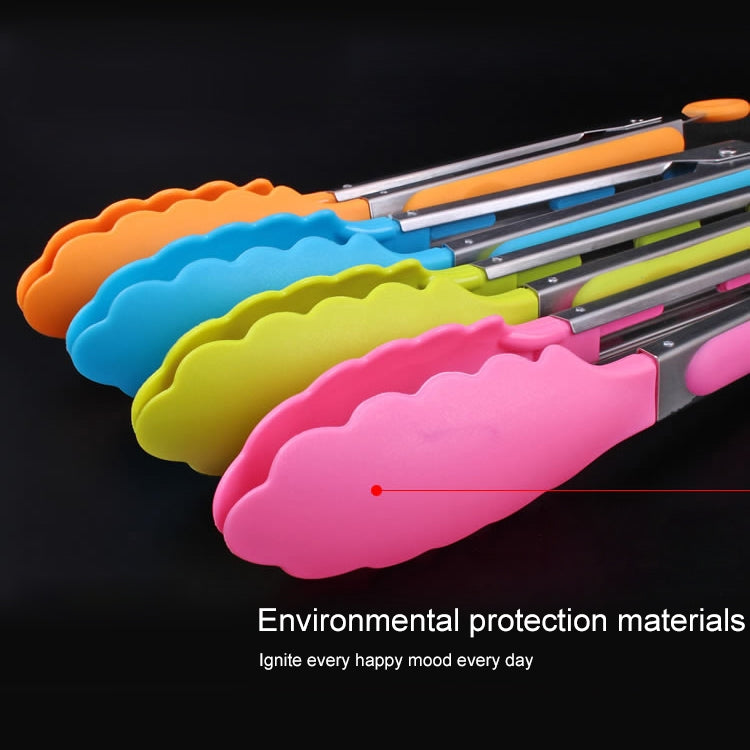 Clip per alimenti in silicone con manico in acciaio inox 28 cm
