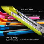 Clip per alimenti in silicone con manico in acciaio inox 28 cm
