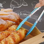 Clip per alimenti in silicone con manico in acciaio inox 28 cm
