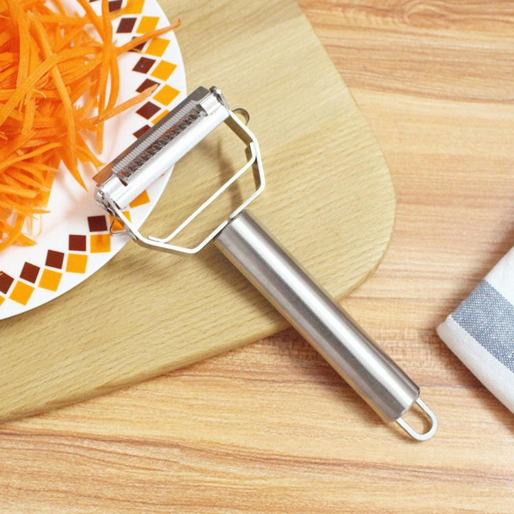 Grattugia a doppia pialla per pelare verdure multifunzione in acciaio inox, Double Planing Grater