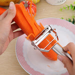 Grattugia a doppia pialla per pelare verdure multifunzione in acciaio inox, Double Planing Grater