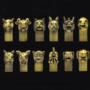 Chiavette USB 12ss USB 2.0 Zodiac in metallo, 4GB, 8GB, 16GB, 32GB, 64GB, 128GB