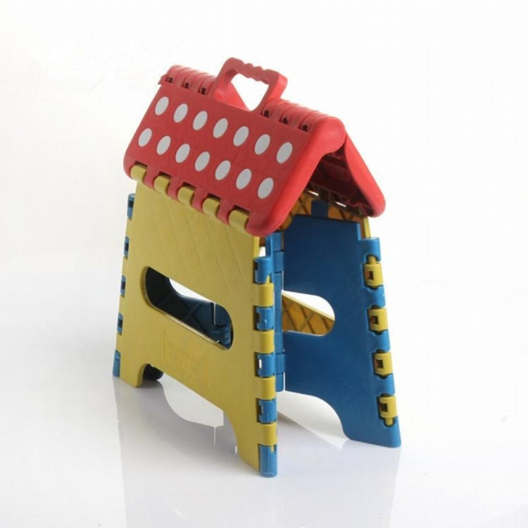 Sgabello pieghevole portatile in plastica spessa per bambini Strumento per attività all'aperto Necessità di viaggio a casa, consegna casuale di colori, Folding Stool