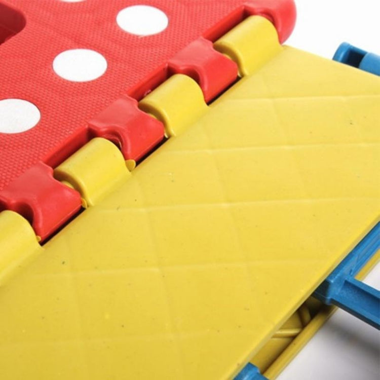 Sgabello pieghevole portatile in plastica per bambini
