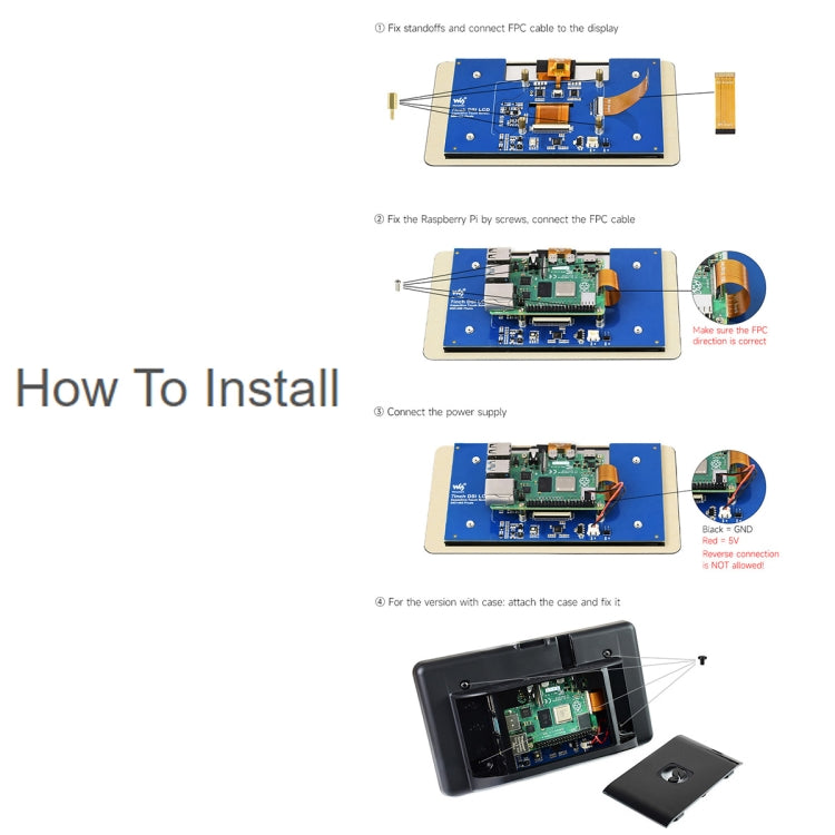 Display touch capacitivo IPS 7" 800x480 con interfaccia DSI