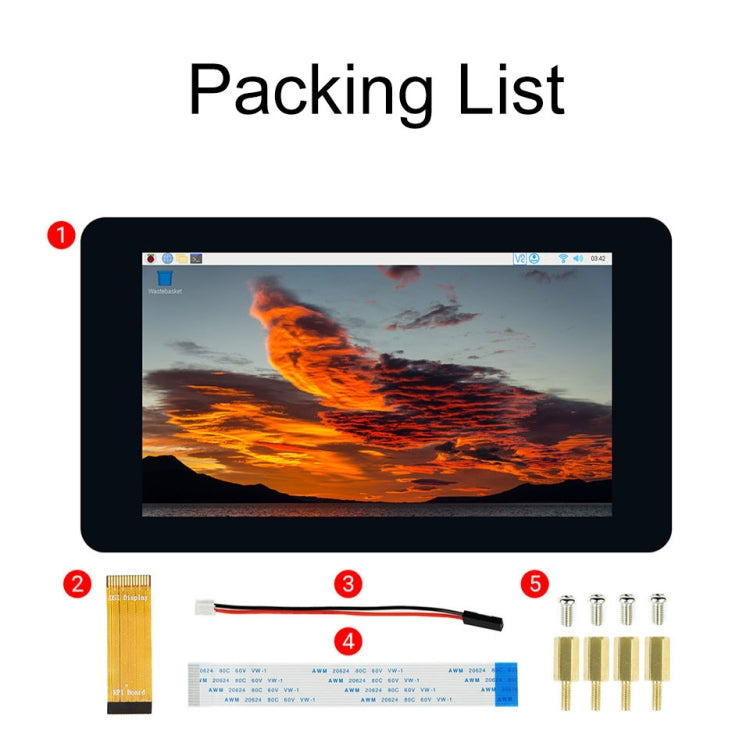 Display touch capacitivo IPS 7" 800x480 con interfaccia DSI
