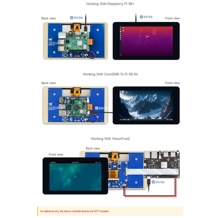 Display touch capacitivo IPS 7" 800x480 con interfaccia DSI