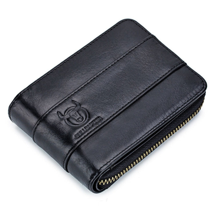 BUFF CAPTAIN 025 Portafoglio corto orizzontale in pelle bovina di primo strato in pelle Portafoglio multifunzione per carte di credito