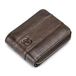BUFF CAPTAIN 025 Portafoglio corto orizzontale in pelle bovina di primo strato in pelle Portafoglio multifunzione per carte di credito
