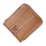 BUFF CAPTAIN 025 Portafoglio corto orizzontale in pelle bovina di primo strato in pelle Portafoglio multifunzione per carte di credito