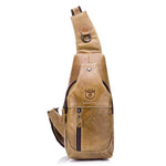 BULL CAPTAIN 019 Borsa a tracolla a tracolla in pelle da uomo retrò Borsa a tracolla in pelle bovina di primo strato, Chestnut Brown, Yellow Brown, Gray Brown, Pure Black, Chestnut Brown + Buckle + Bracket, Black + Buckle + Bracket                     ...