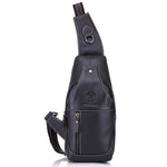 BULL CAPTAIN 019 Borsa a tracolla a tracolla in pelle da uomo retrò Borsa a tracolla in pelle bovina di primo strato, Chestnut Brown, Yellow Brown, Gray Brown, Pure Black, Chestnut Brown + Buckle + Bracket, Black + Buckle + Bracket                     ...