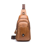 BUFF CAPTAIN 110 Borsa a tracolla in pelle da uomo Borsa a tracolla multifunzione in pelle di vacchetta di primo strato