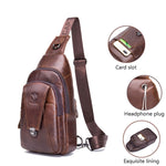 BUFF CAPTAIN 110 Borsa a tracolla in pelle da uomo Borsa a tracolla multifunzione in pelle di vacchetta di primo strato