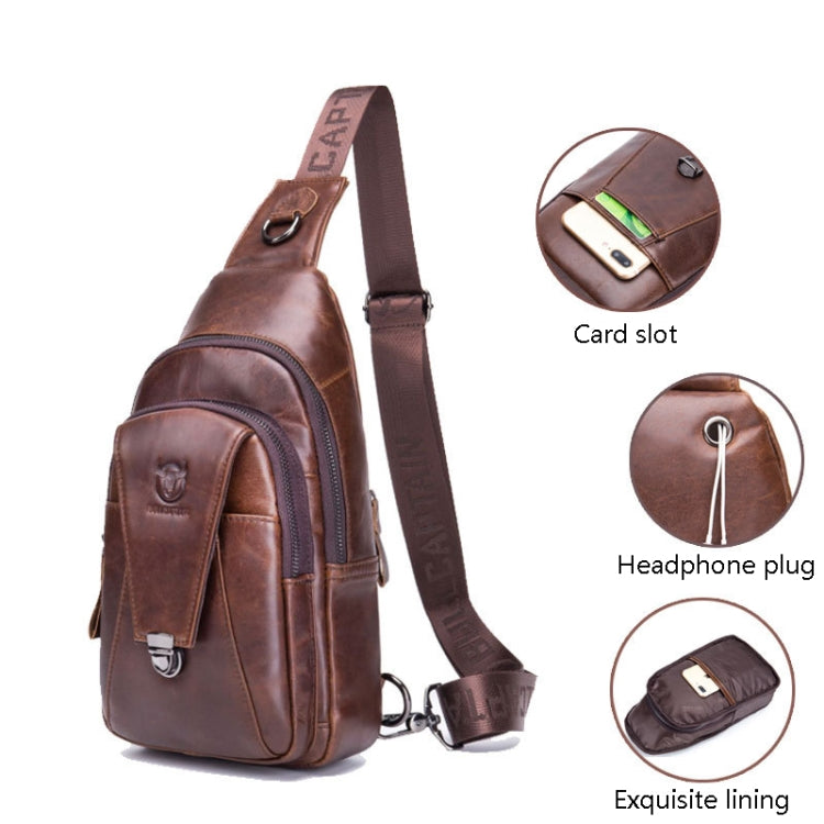 BUFF CAPTAIN 110 Borsa a tracolla in pelle da uomo Borsa a tracolla multifunzione in pelle di vacchetta di primo strato