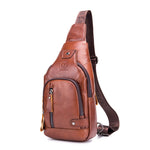 BUFF CAPTAIN 129 Borsa a tracolla morbida da uomo in pelle bovina di primo strato Borsa a tracolla casual di grande capacità per esterni