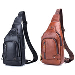 BUFF CAPTAIN 129 Borsa a tracolla morbida da uomo in pelle bovina di primo strato Borsa a tracolla casual di grande capacità per esterni