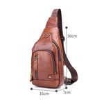 BUFF CAPTAIN 129 Borsa a tracolla morbida da uomo in pelle bovina di primo strato Borsa a tracolla casual di grande capacità per esterni