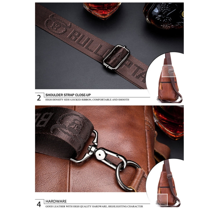 BUFF CAPTAIN 129 Borsa a tracolla morbida da uomo in pelle bovina di primo strato Borsa a tracolla casual di grande capacità per esterni