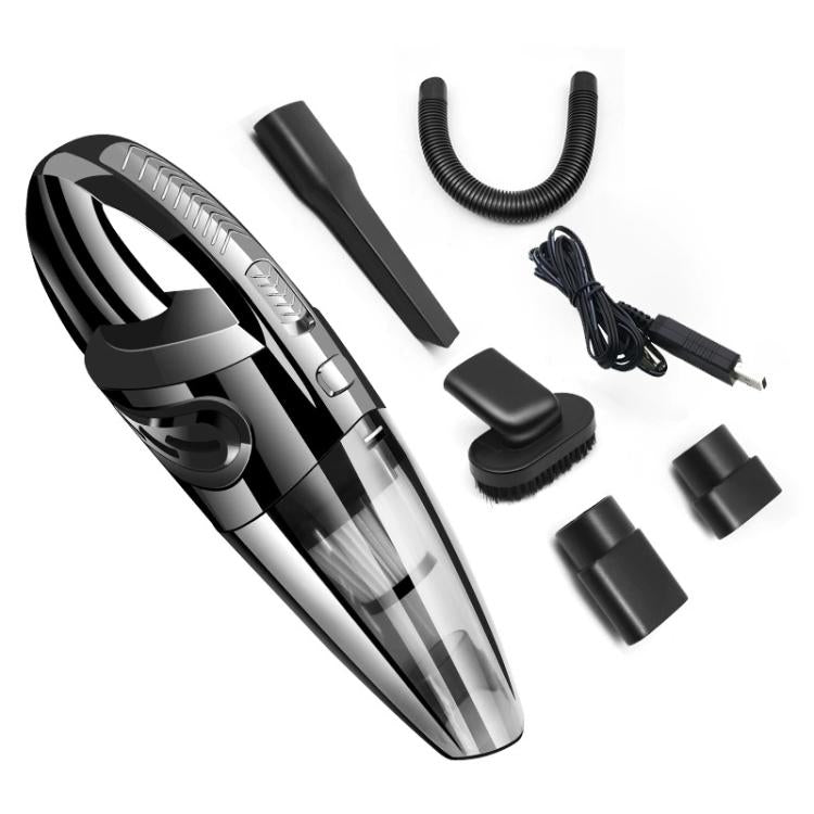 Aspirapolvere per auto portatile ad alta potenza portatile bagnato e asciutto, R-6052C Vacuum Cleaner with USB Cable (Black), No-Wired Vacuum Cleaner, US Plug, Handle Vacuum Cleaner, US Plug (Red)