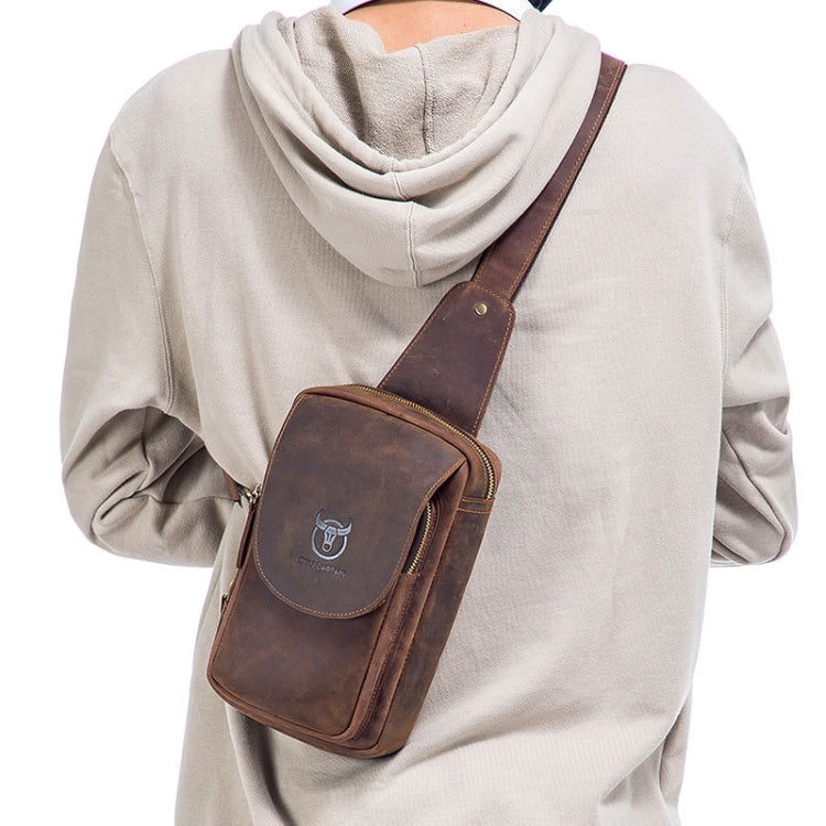 BUFF CAPTAIN 133 Borsa a tracolla retrò in pelle da uomo Borsa in pelle diagonale, 133