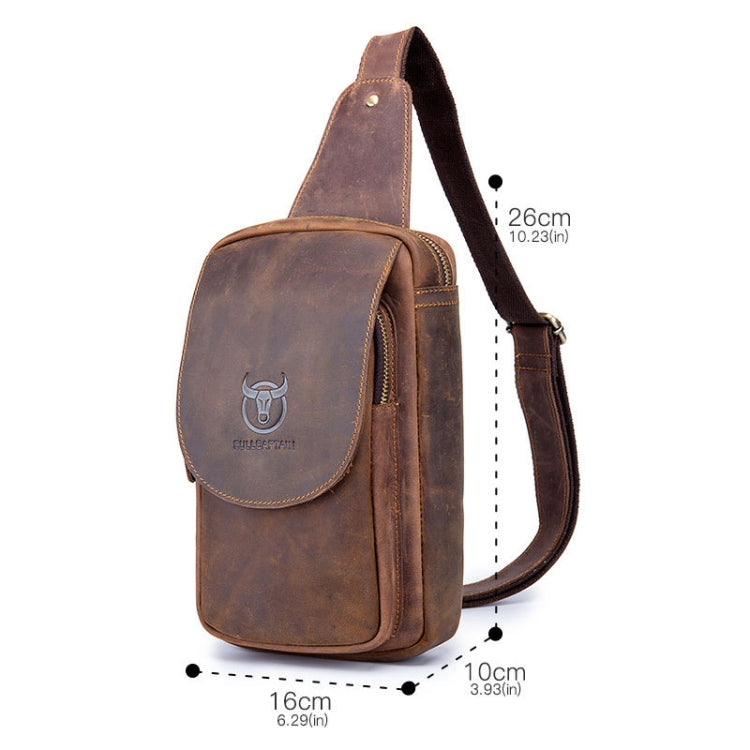 BUFF CAPTAIN 133 Borsa a tracolla retrò in pelle da uomo Borsa in pelle diagonale, 133