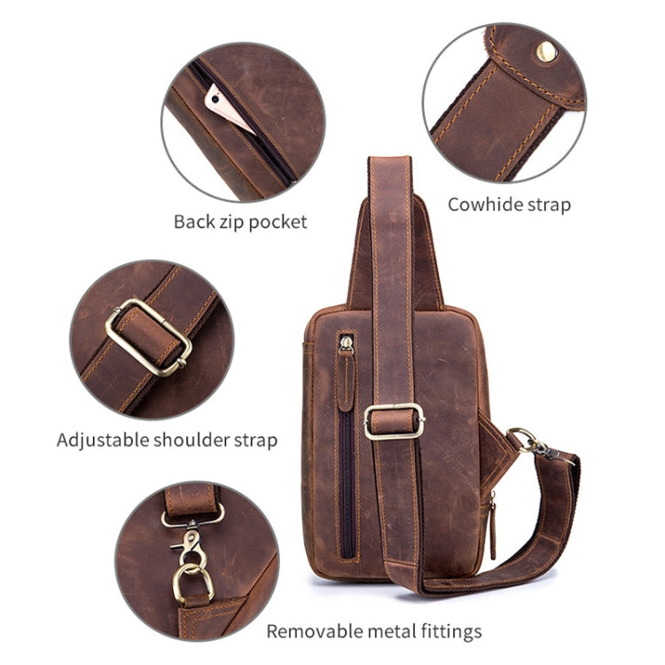 BUFF CAPTAIN 133 Borsa a tracolla retrò in pelle da uomo Borsa in pelle diagonale, 133