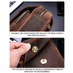 BUFF CAPTAIN 133 Borsa a tracolla retrò in pelle da uomo Borsa in pelle diagonale, 133