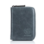 BUFF CAPTAIN 05 Borsa per carte in pelle a strati di testa Pacchetto per carte di patente di guida in pelle casual da uomo