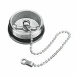 Tappo di ricambio per bocchettone di riempimento del ponte della barca in acciaio inossidabile + accessori di ricambio per la barca a catena, Cap + Chain