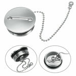 Tappo di ricambio per bocchettone di riempimento del ponte della barca in acciaio inossidabile + accessori di ricambio per la barca a catena, Cap + Chain