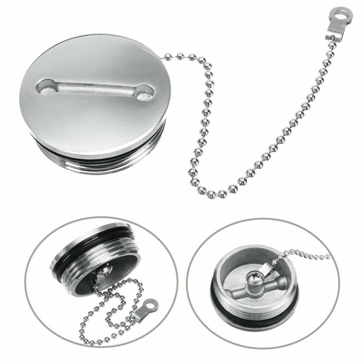 Tappo di ricambio per bocchettone di riempimento del ponte della barca in acciaio inossidabile + accessori di ricambio per la barca a catena, Cap + Chain