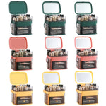 1003 LED Mirror Cosmetic Storage Box Prodotti per la cura della pelle a prova di polvere da tavolo Rack di grande capacità, specifica:, Normal Style (Peacock Green), Single Mirror Style (Peacock Green), LED Style (Peacock Green)                        ...