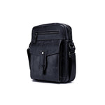 BUFF CAPTAIN 053 Borsa a tracolla in pelle da uomo Borsa a tracolla di grande capacità in pelle bovina di primo strato, specifica:, Large (Yellow Brown), Small (Yellow Brown), Large (Black), Small (Black), Large (Dark Brown), Small (Dark Brown)
