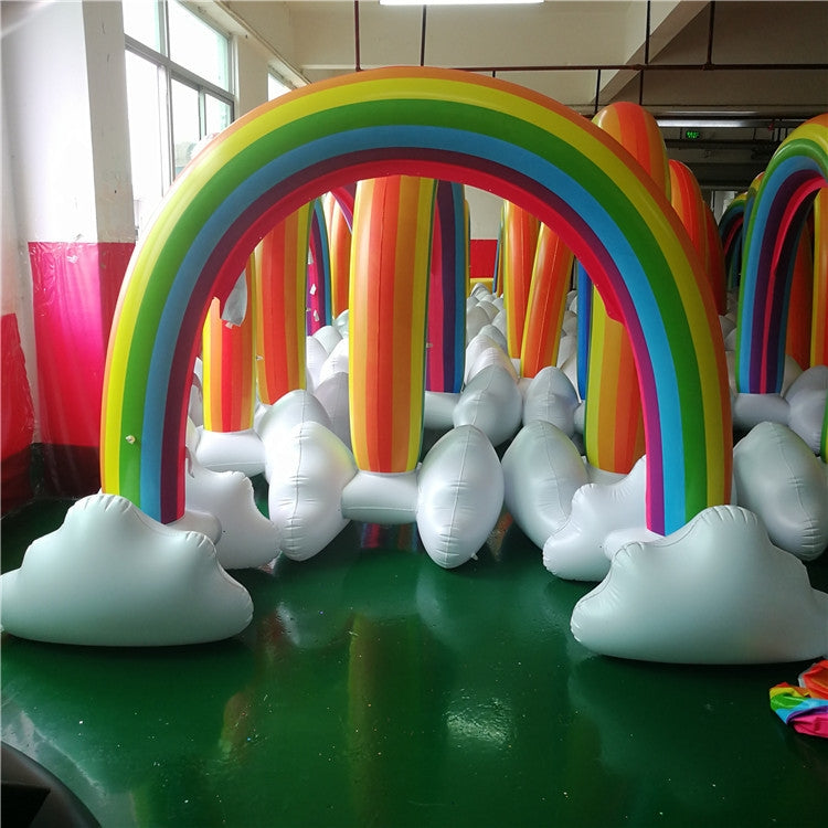 FY002 Bambini gonfiabili all'aperto dell'irrigatore dell'arco dell'arcobaleno del PVC che giocano il giocattolo dell'acqua, Rainbow Arch