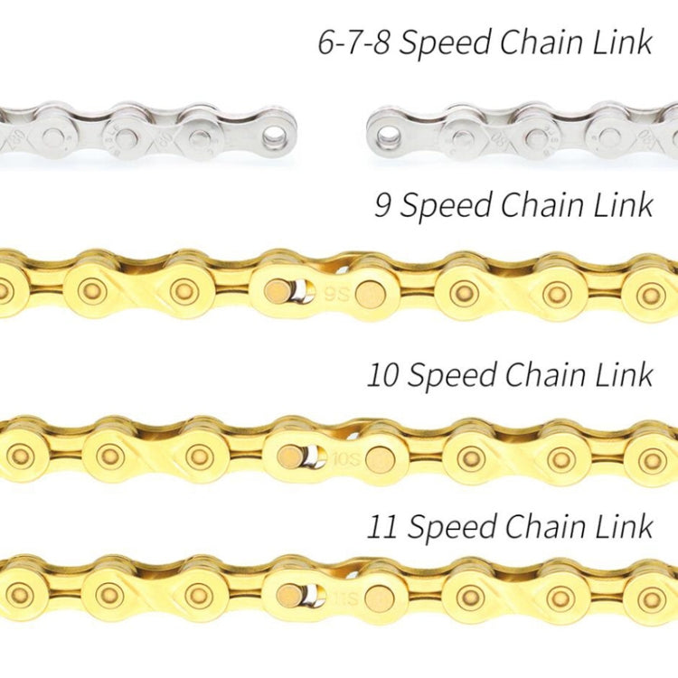ZH405 Mountain Road Bicicletta Catena Fibbia Magica Catena Fibbia a sgancio rapido, 3 Pairs 6/7/8 Speed (Silver), 3 Pairs 9 Speed (Silver), 3 Pairs 10 Speed (Silver), 3 Pairs 11 Speed (Silver), 3 Pairs 12 Speed (Silver), 3 Pairs 6/7/8 Speed (Gold)     ...