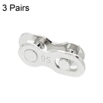 ZH405 Mountain Road Bicicletta Catena Fibbia Magica Catena Fibbia a sgancio rapido, 3 Pairs 6/7/8 Speed (Silver), 3 Pairs 9 Speed (Silver), 3 Pairs 10 Speed (Silver), 3 Pairs 11 Speed (Silver), 3 Pairs 12 Speed (Silver), 3 Pairs 6/7/8 Speed (Gold)     ...