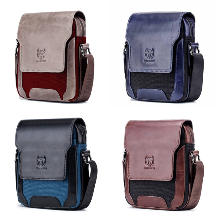 BUFF CAPTAIN 999 Borsa diagonale in pelle da uomo Borse a tracolla multifunzione in pelle bovina di primo strato