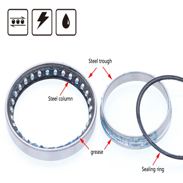 ZH411 Cuscinetto per la riparazione della cuffia della bicicletta Cuscinetto della cuffia, 2 PCS 41mm, 2 PCS 41.8mm, 47mm, 49mm, 52mm
