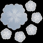 Stampo in silicone per tazza di fiori Set di stampi in cristallo fai-da-te con petalo per frutta a forma di goccia, 1 Big + 5 Small Flowers Set, 1 Big + 3 Small Flowers Set, Big Flowers
