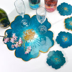 Stampo in silicone per tazza di fiori Set di stampi in cristallo fai-da-te con petalo per frutta a forma di goccia, 1 Big + 5 Small Flowers Set, 1 Big + 3 Small Flowers Set, Big Flowers