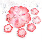 Stampo in silicone per tazza di fiori Set di stampi in cristallo fai-da-te con petalo per frutta a forma di goccia, 1 Big + 5 Small Flowers Set, 1 Big + 3 Small Flowers Set, Big Flowers