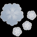 Stampo in silicone per tazza di fiori Set di stampi in cristallo fai-da-te con petalo per frutta a forma di goccia, 1 Big + 5 Small Flowers Set, 1 Big + 3 Small Flowers Set, Big Flowers