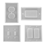 3 pz cristallo epossidico specchio presa porosa pulsante linea dati interruttore pannello stampo in silicone, Style One, Style Two, Style Three, Style Four, Style Five, Style Six