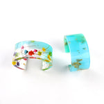 Stampo in silicone epossidico di cristallo fai-da-te stampo a mezza apertura per bracciale tipo C da 3 pezzi, MD1005
